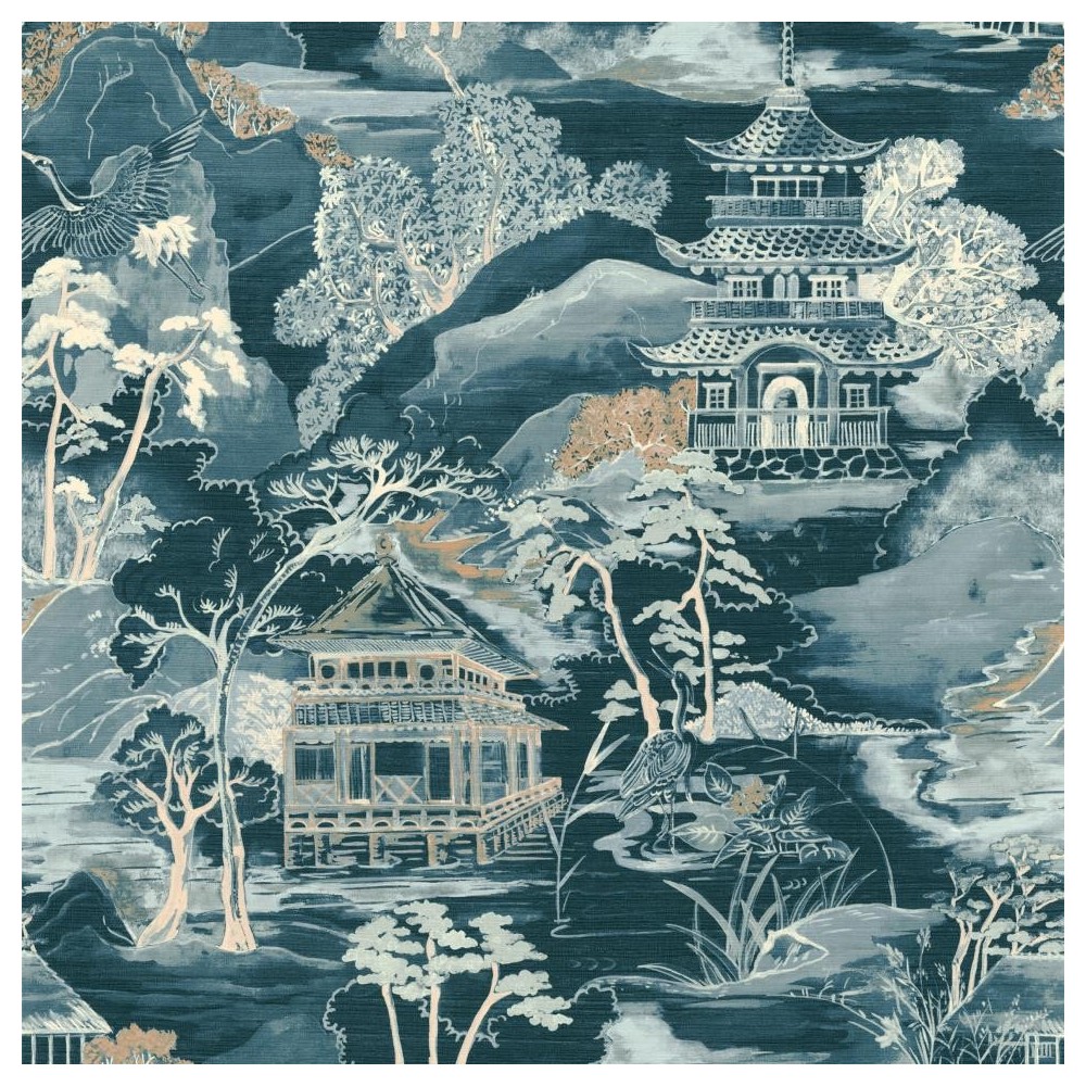 PAPEL PINTADO CASAMANCE ARCHIPEL NARA AZUL