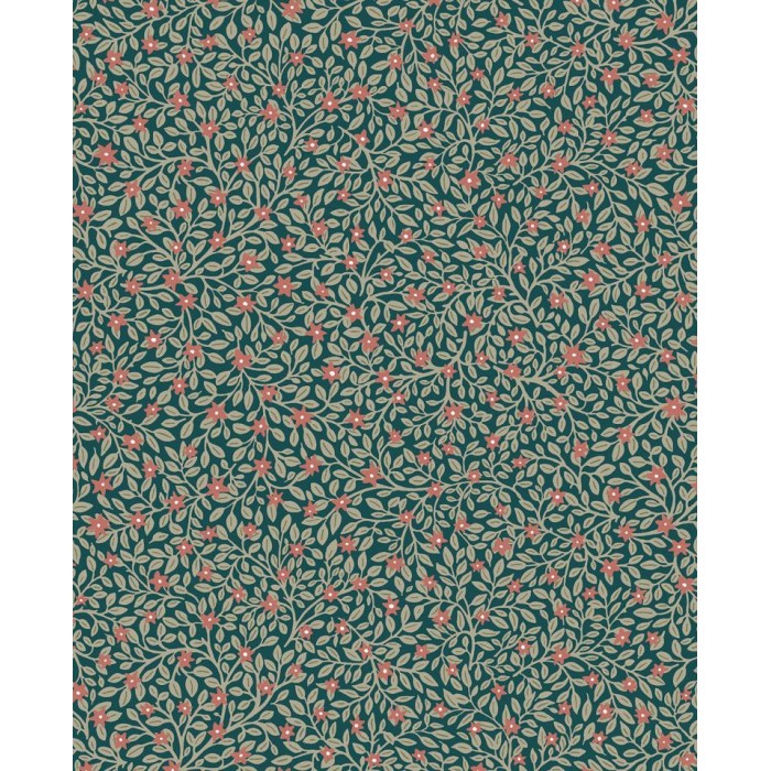 PAPEL PINTADO EIJFFINGER POSY VERD BOSQ/CORAL