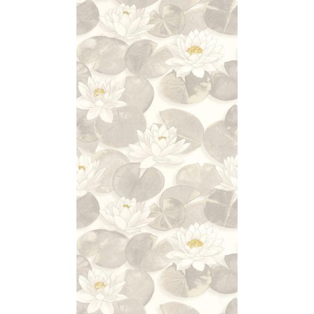 PAPEL PINTADO CASADECO GARDENS NYMPHEA BL/GR