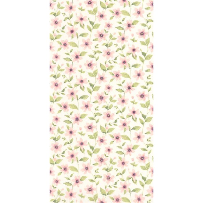PAPEL PINTADO CASADECO GARDENS CLÉMATITES BL/ROS