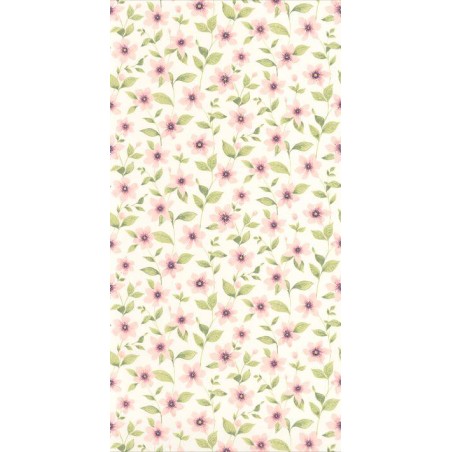 PAPEL PINTADO CASADECO GARDENS CLÉMATITES BL/ROS