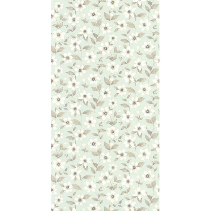 PAPEL PINTADO CASADECO GARDENS CLÉMATITES AGUA