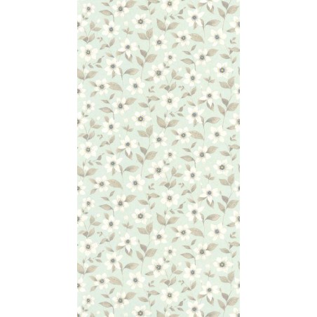 PAPEL PINTADO CASADECO GARDENS CLÉMATITES AGUA