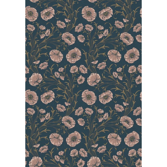 PAPEL PINTADO BORAS TREASURED POPPY FLOW AZ/NUDE