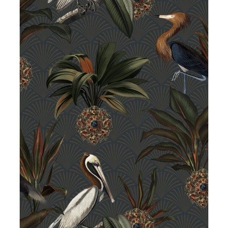 PAPEL PINTADO BORAS TREASURED SAPPHIRE BIRDS AZ/VE