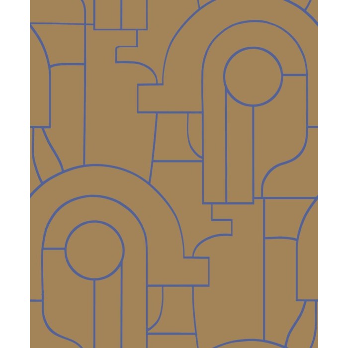 PAPEL PINTADO CASADECO ICONIC ARTY MARRON/AZ