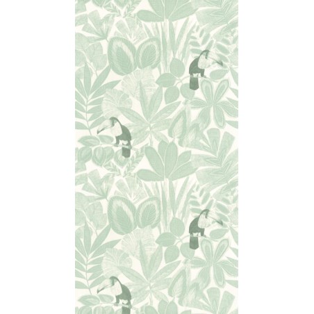 PAPEL PINTADO CASELIO GREEN & CO RIO TURQUESA