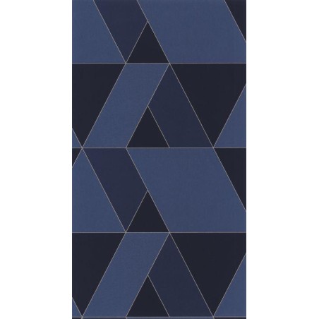PAPEL PINTADO CASADECO PERCEPTION TANGRAM AZUL