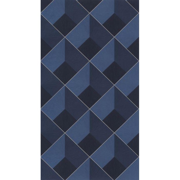 PAPEL PINTADO CASADECO PERCEPTION LOSANGE AZUL