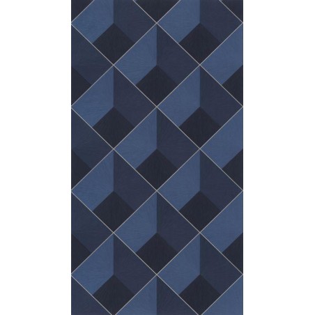 PAPEL PINTADO CASADECO PERCEPTION LOSANGE AZUL