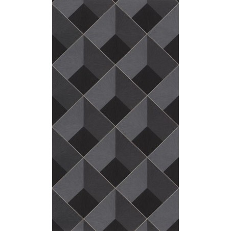 PAPEL PINTADO CASADECO PERCEPTION LOSANGE ANTRACIT