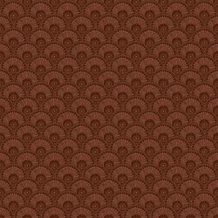 PAPEL PINTADO TRES TINTAS ITERA FLABELO NARANJA