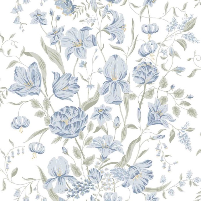 PAPEL PINTADO TRES TINTAS HUSET KARINS BUKETT SKY 