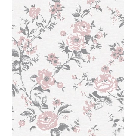 PAPEL PINTADO CARDOSO STYLE 19 PLAT/ROSA BRILLO