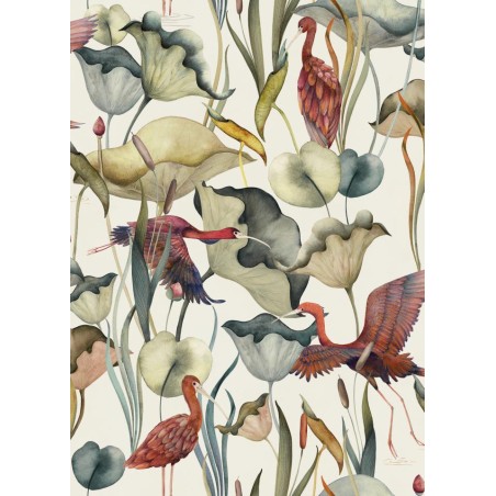 PAPEL PINTADO COORDONNE LUR HUMEDALES VER/BUR/BEIG