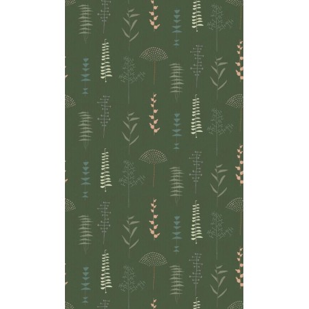 PAPEL PINTADO COORDONNE LUR HERBARIO PARRA VERDE