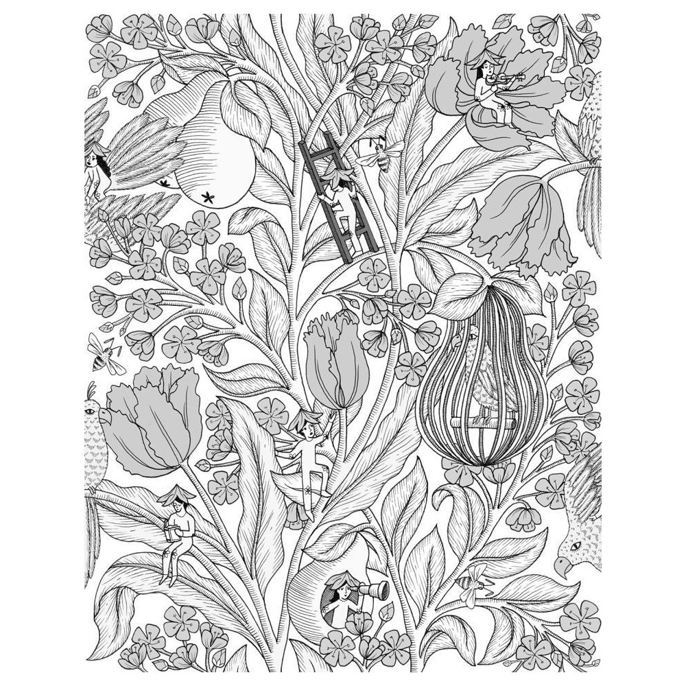 PAPEL PINTADO COORDONNE METAMORP NEO N BL/GRISES