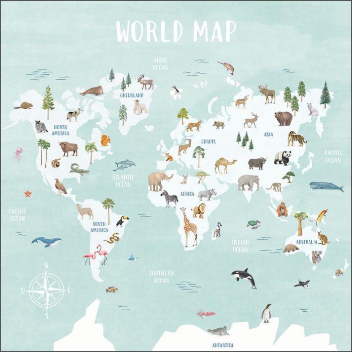 MURAL CASELIO LES MINIS MO DECOUVRIR LE MONDE S TU