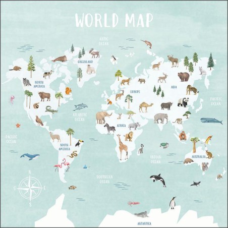 MURAL CASELIO LES MINIS MO DECOUVRIR LE MONDE S TU