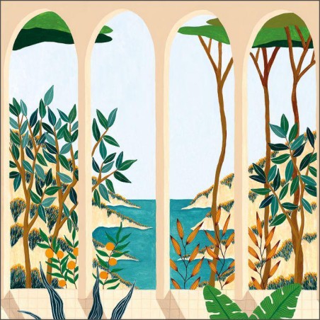 MURAL CASELIO AZUR CALANQUES S MULTICOLORE