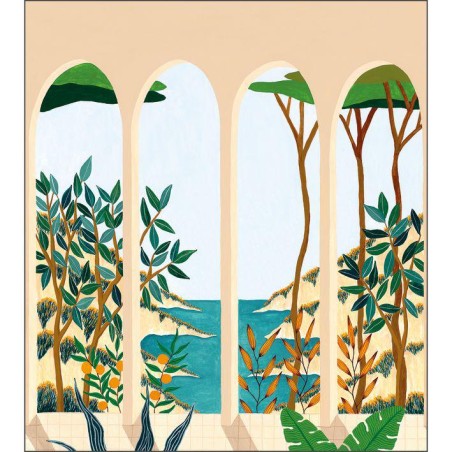 MURAL CASELIO AZUR CALANQUES M MULTICOLOR