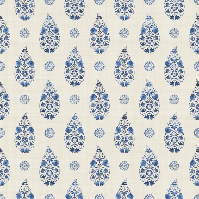 PAPEL PINTADO COORDONNE VICTORIAN PAISLEY BLUE