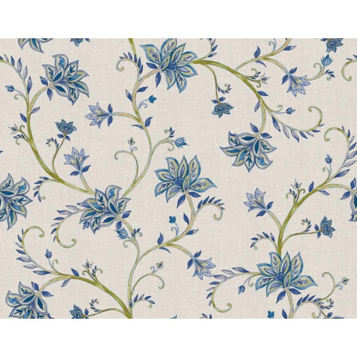 PAPEL PINTADO COORDONNE VICTORIAN LILY BLUE