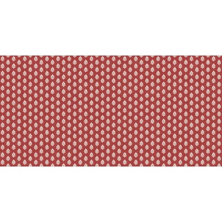 PAPEL PINTADO COORDONNE VICTORIAN CLOVER VERMILLI