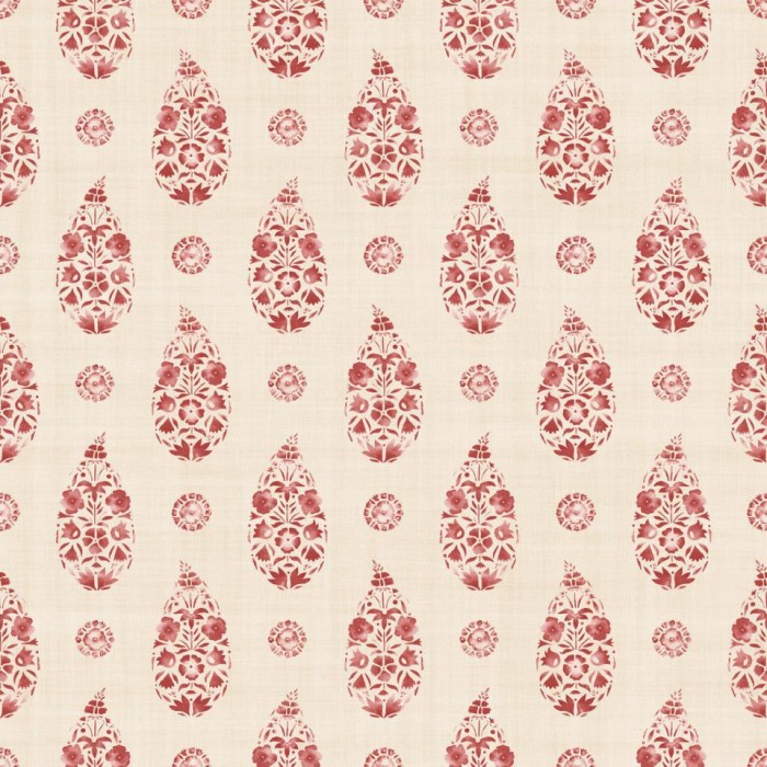 PAPEL PINTADO COORDONNE VICTORIAN PAISLEY RED