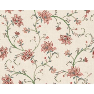 PAPEL PINTADO COORDONNE VICTORIAN LILY RED
