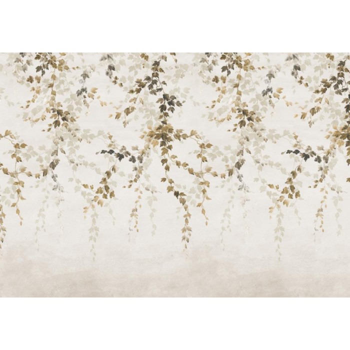 MURAL COORDONNE VICTORIAN VINE SHADOW CURRY