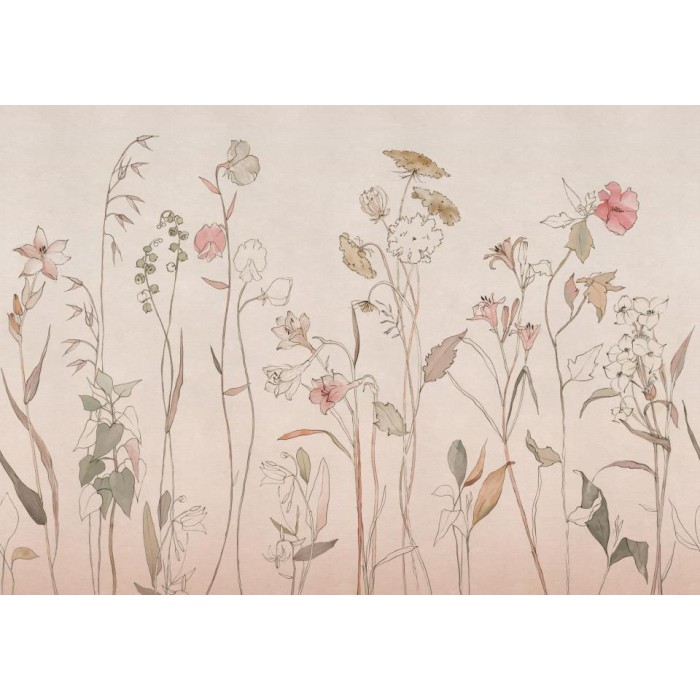 MURAL COORDONNE VICTORIAN COUNTRYSIDE PINK