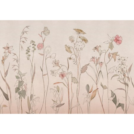 MURAL COORDONNE VICTORIAN COUNTRYSIDE PINK