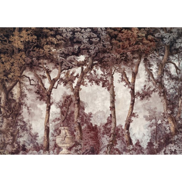 MURAL COORDONNE VICTORIAN BYRON POEM WINE