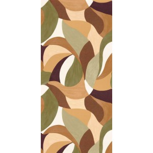 PAPEL PINTADO CASAMANCE TERRA ROSA MANDORLA MAR/VE