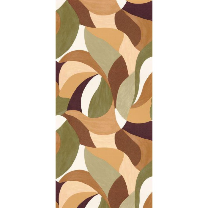 PAPEL PINTADO CASAMANCE TERRA ROSA MANDORLA MAR/VE