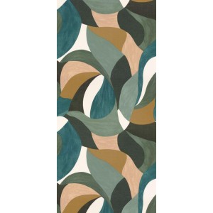 PAPEL PINTADO CASAMANCE TERRA ROSA MANDORLA VER/MA