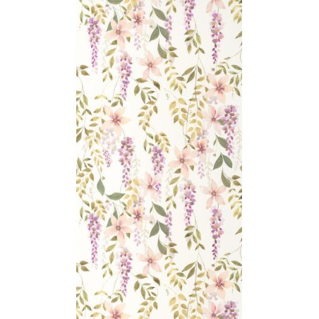 PAPEL PINTADO CASADECO SOLIFLORE WISTERIA VER/ROSA