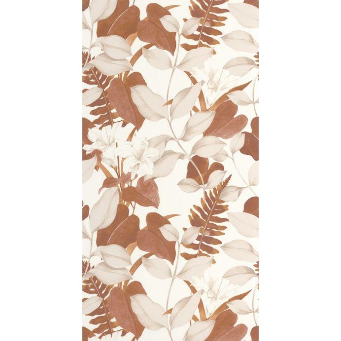 PAPEL PINTADO CASADECO SOLIFLORE ROYAL LILY MARRÓN