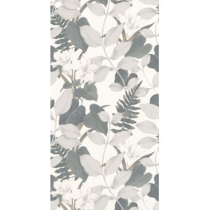 PAPEL PINTADO CASADECO SOLIFLORE ROYAL LILY GRIS