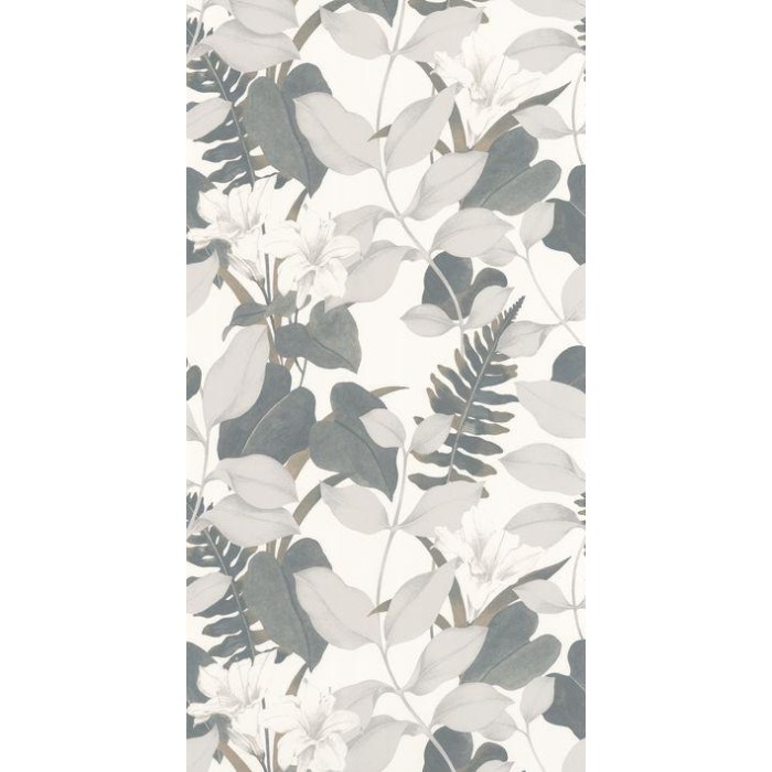 PAPEL PINTADO CASADECO SOLIFLORE ROYAL LILY GRIS