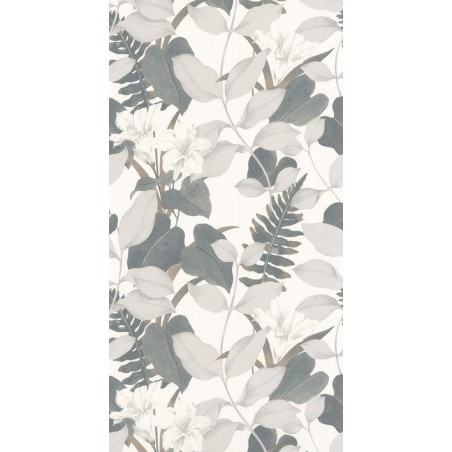PAPEL PINTADO CASADECO SOLIFLORE ROYAL LILY GRIS