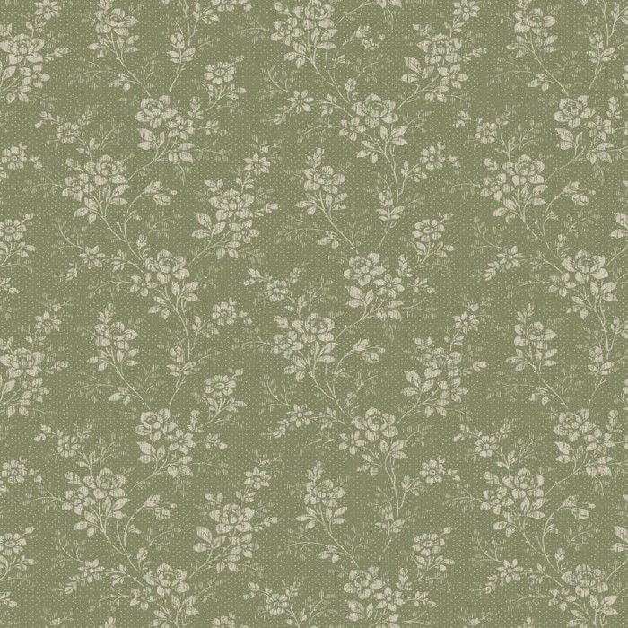 PAPEL PINTADO BORAS WOODLAND HIP ROSE VERDE