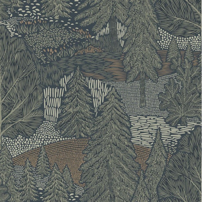 PAPEL PINTADO BORAS WOODLAND NORTHERN FOREST VE/MA