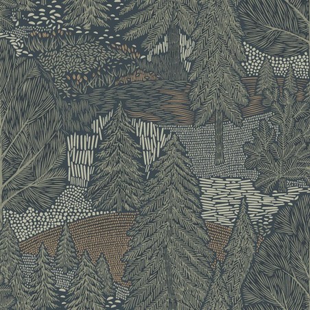 PAPEL PINTADO BORAS WOODLAND NORTHERN FOREST VE/MA