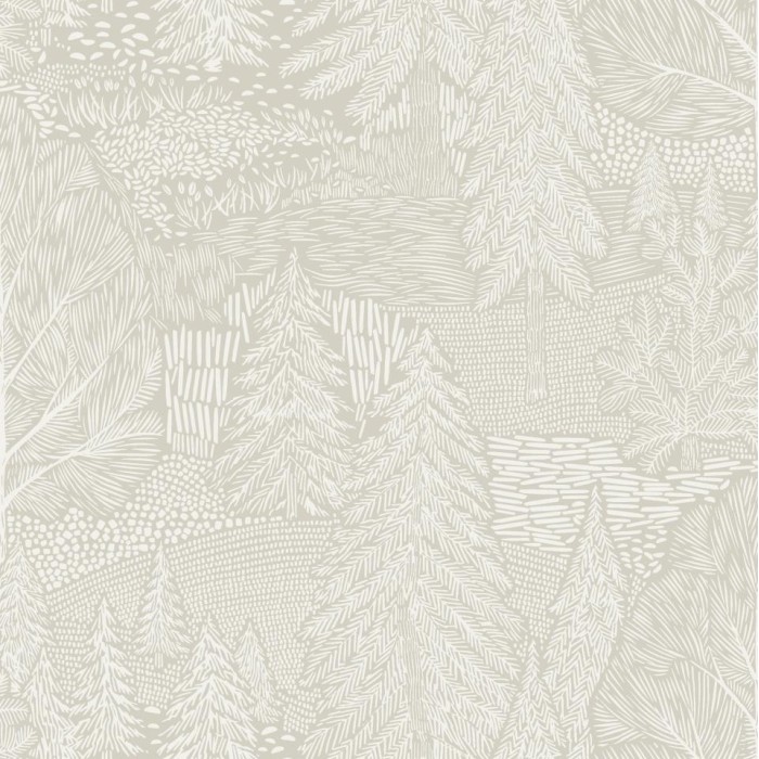PAPEL PINTADO BORAS WOODLAND NORTHERN FOREST GR/BL
