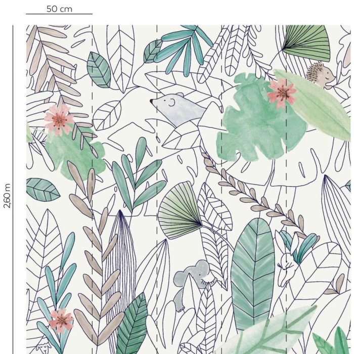 MURAL LA MAISON TARTINE ET CHOCOLAT FORET TROPICAL