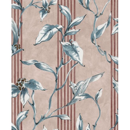 PAPEL PINTADO YS PALACIO DE CRISTAL TREPADORA ROSA