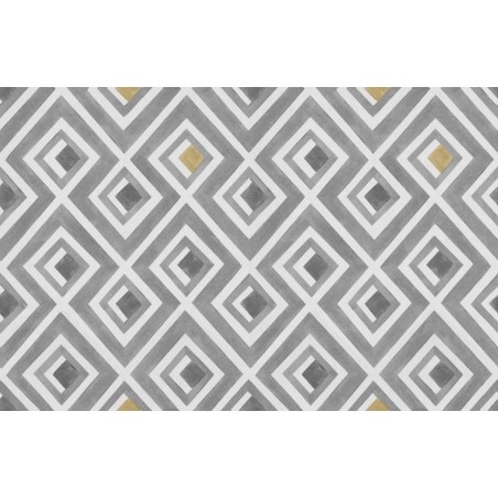 PAPEL PINTADO YS PALACIO DE CRISTAL VIDRIERA PLATA