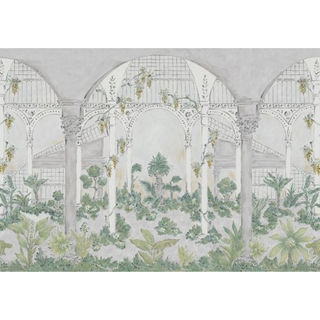 MURAL YS PALACIO DE CRISTAL INVERNADERO PLATA